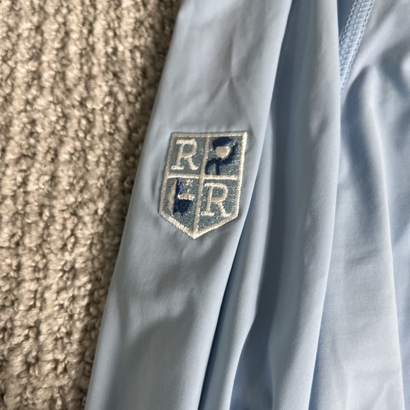 G/Fore Featherweight First Layer Zip Top Olive Womens XL Golf GFore UV Blue NWT - Picture 10 of 11